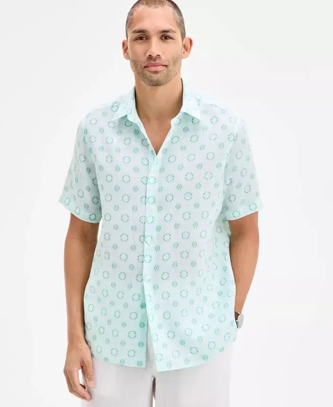 Men's Marks Medallion Shirt, Exclusively at Modazone - 1