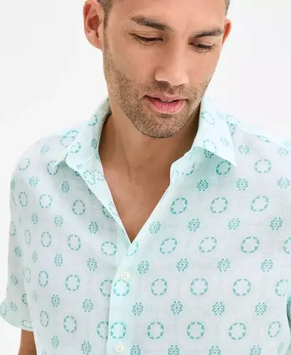 Men's Marks Medallion Shirt, Exclusively at Modazone - CLUB ROOM (1)