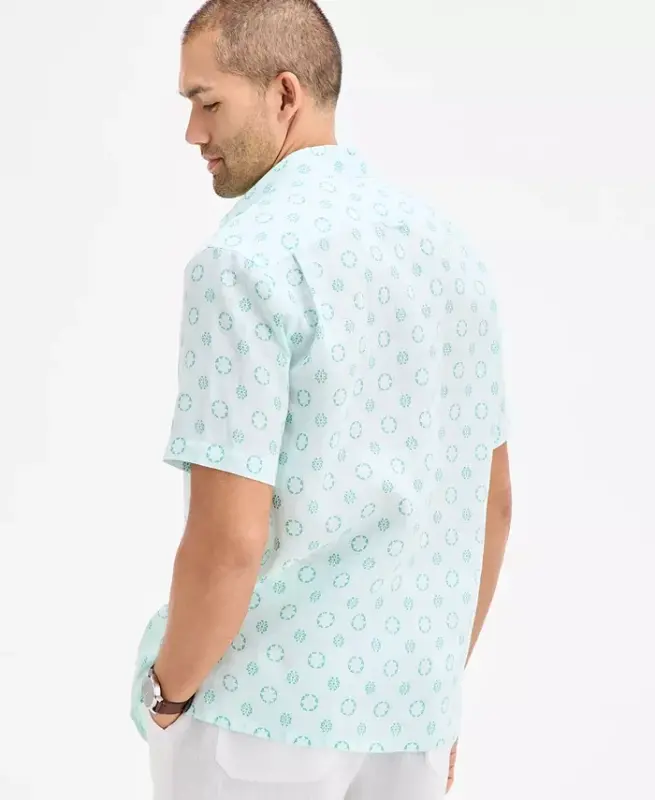 Men's Marks Medallion Shirt, Exclusively at Modazone - 4