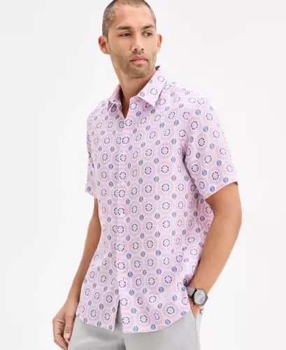 Men's Marks Medallion Shirt, Exclusively at Modazone - 1