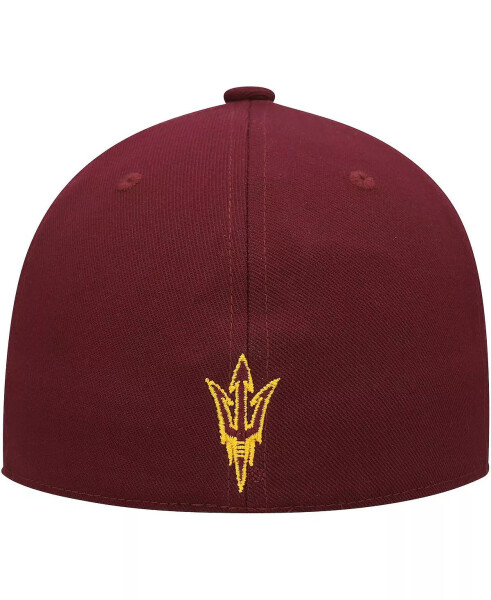 Men's Maroon Arizona State Sun Devils Patriotic On-Field Baseball Fitted Hat Maroon - 10