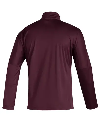 Men's Maroon Mississippi State Bulldogs 2021 Sideline Quarter-Zip Jacket-Maroon - 3