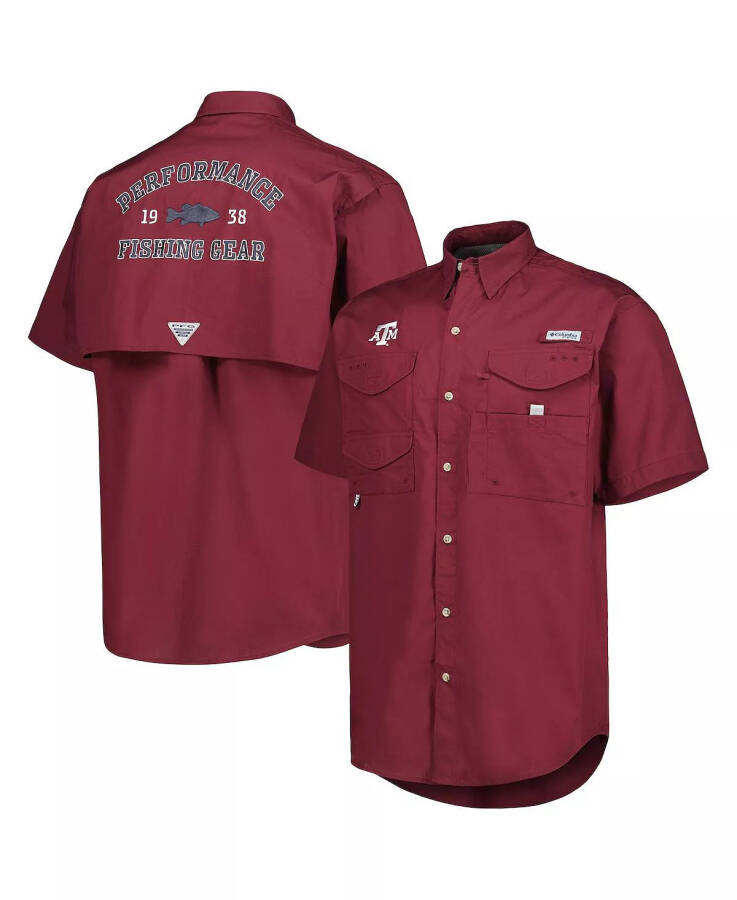 Men's Maroon Texas A&M Aggies Bonehead Button-Up Shirt Maroon - 1