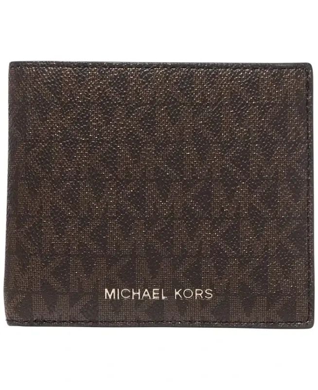 Men's Mason Signature Wallet - Dark Brown - MICHAEL KORS