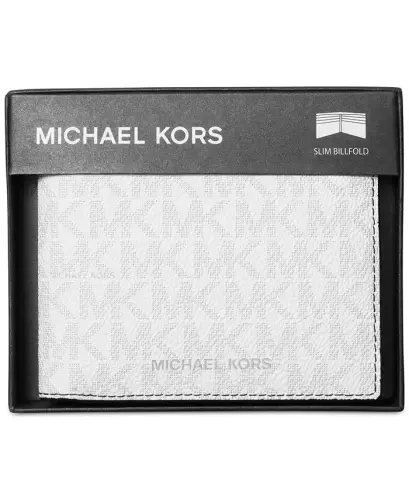 Men's Mason Signature Wallet-White - 3