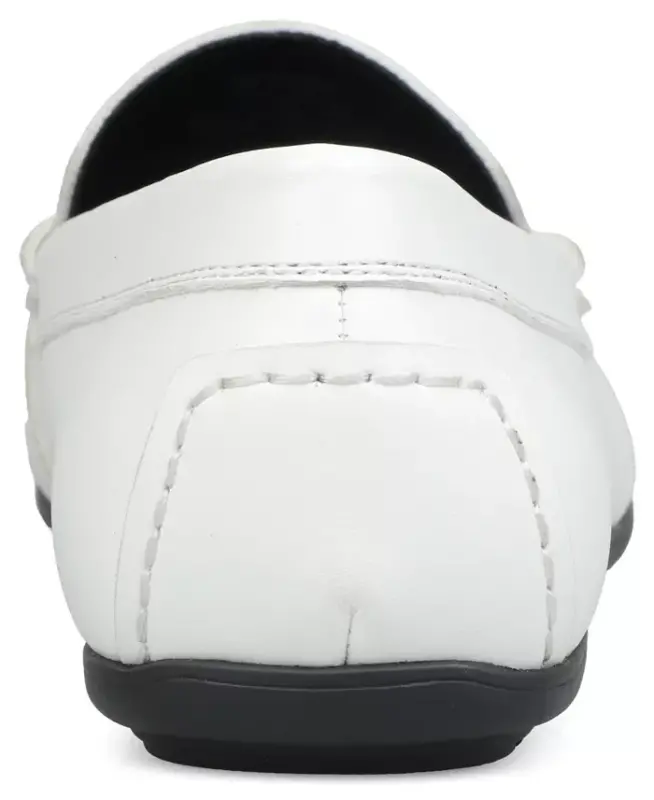 Men's Masonn Slip-On Penny Driving Loafers, Exclusively at Modazone - White Linen - 3