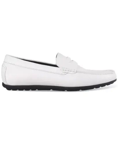 Men's Masonn Slip-On Penny Driving Loafers, Exclusively at Modazone - White Linen - ALFANI (1)