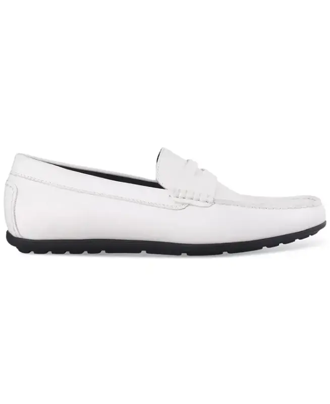 Men's Masonn Slip-On Penny Driving Loafers, Exclusively at Modazone - White Linen - 2