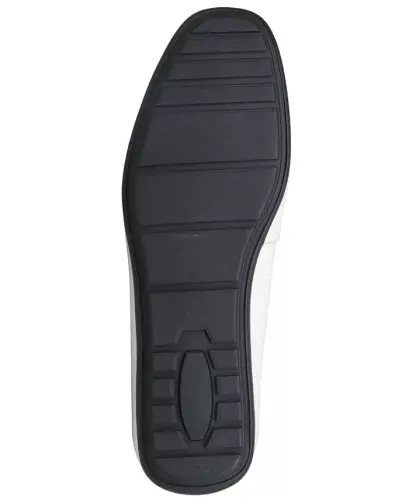 Men's Masonn Slip-On Penny Driving Loafers, Exclusively at Modazone - White Linen - 5