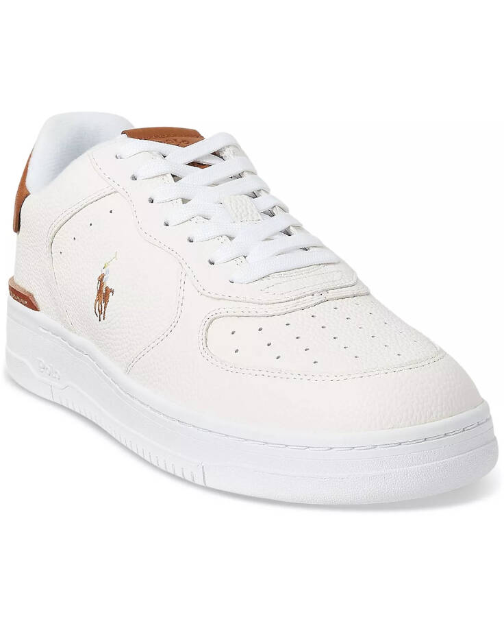 Men's Masters Court Lace-Up Sneakers Deckwash White/tan - 1