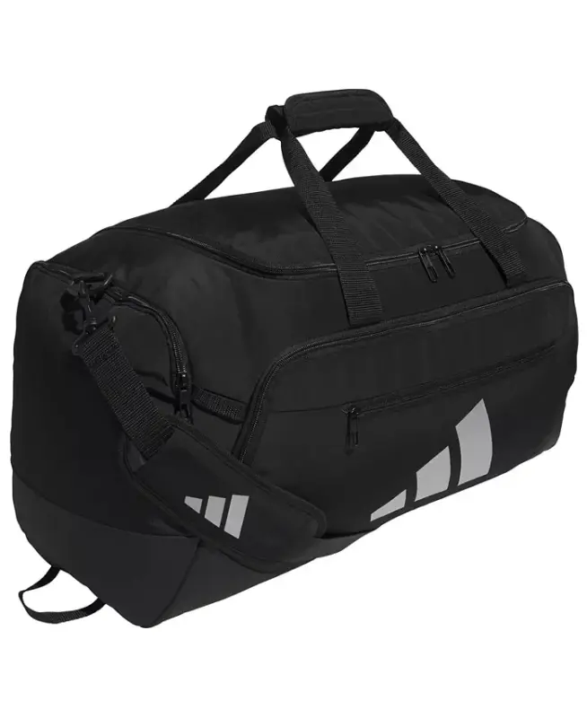 Men's Medium Defender Logo Duffel Bag - Black/Silver - 1