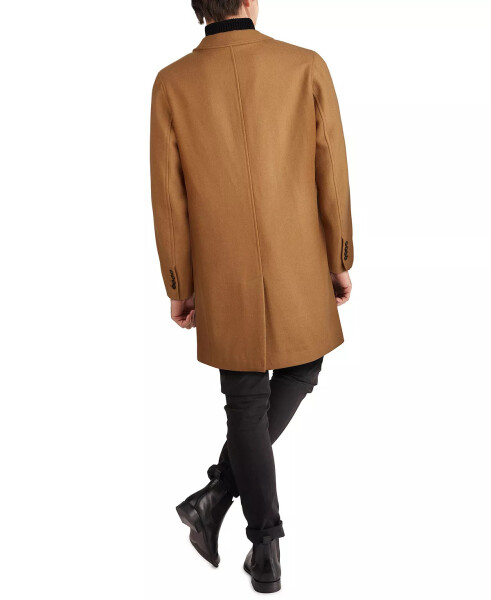 Men's Melton Classic-Fit Topcoat Camel - 2