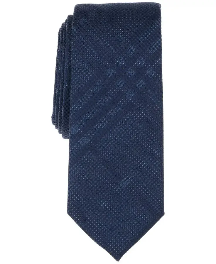 Men's Melville Plaid Tie, Exclusively at Modazone - 1