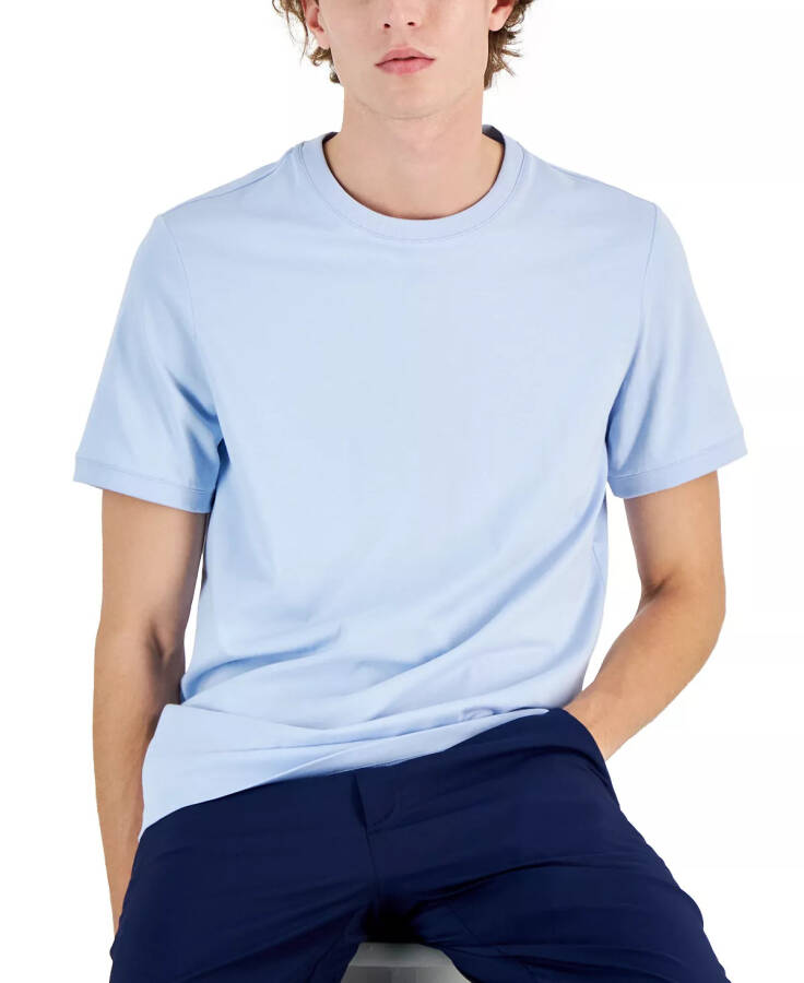 Men's Mercerized Cotton Short Sleeve Crewneck T-Shirt, Created for Modazone Croquis - 1