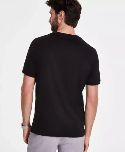 Men's Mercerized Cotton Short Sleeve Crewneck T-Shirt, Modazone Exclusive - Deep Black - Alfani (1)