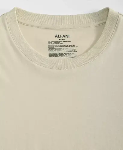 Men's Mercerized Cotton Short Sleeve Crewneck T-Shirt, Modazone Exclusive - Pelican - 4