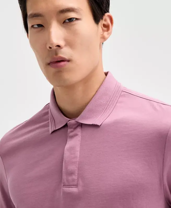 Men's Mercerized Polo Shirt, Created for Modazone - Chalky Rose - 3