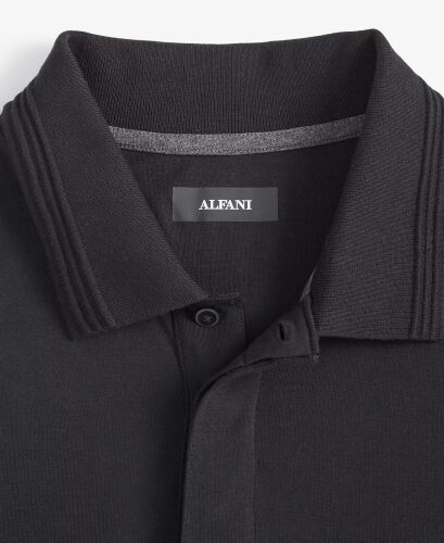 Men's Mercerized Polo Shirt, Created for Modazone-Deep Black - 5