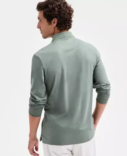 Men's Mercerized Polo Shirt, Created for Modazone - New Sage - ALFANI (1)