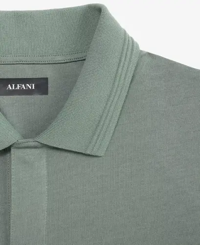 Men's Mercerized Polo Shirt, Created for Modazone - New Sage - 3