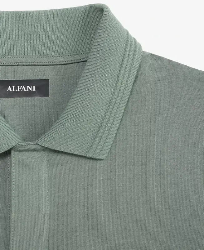 Men's Mercerized Polo Shirt, Created for Modazone - New Sage - 3
