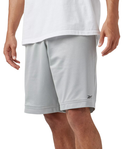 Men's Mesh Logo Basketball Shorts Grey - 5