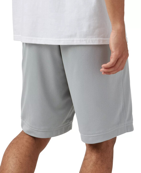 Men's Mesh Logo Basketball Shorts Grey - 6