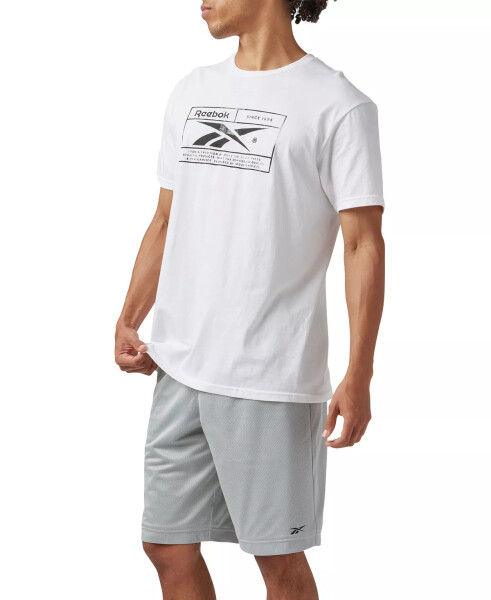 Men's Mesh Logo Basketball Shorts Grey - 7