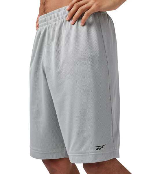 Men's Mesh Logo Basketball Shorts Grey - 8