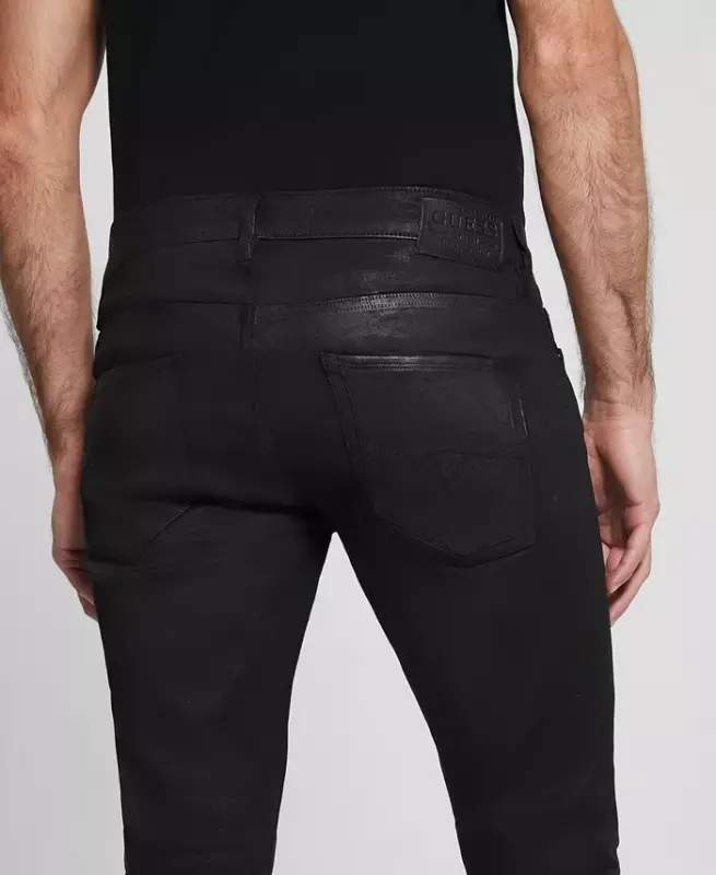 Men's Miami Black Coated Skinny Jinslari - To'q Yuvish - 5