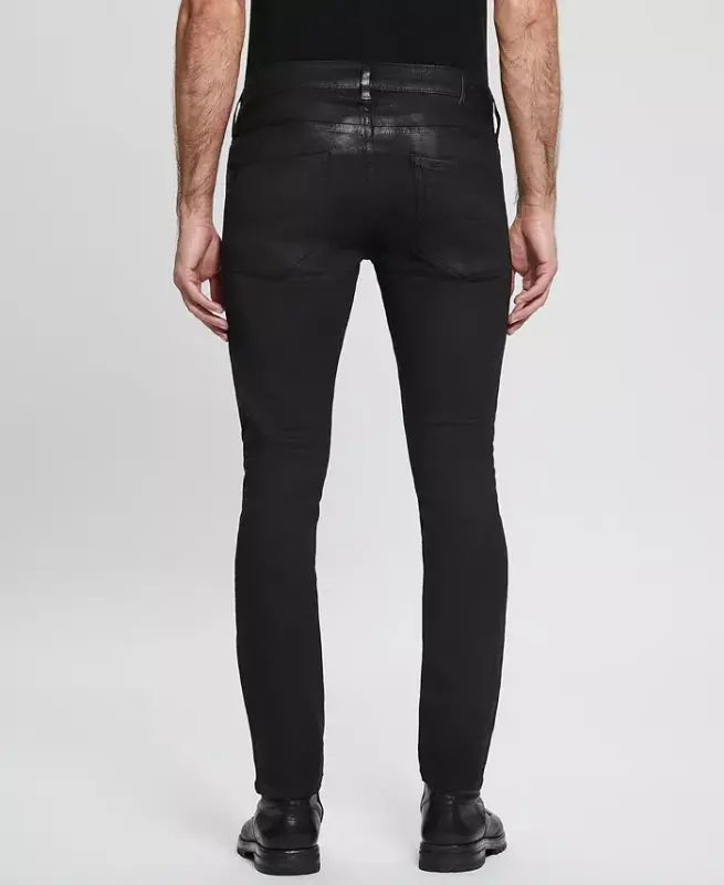 Men's Miami Black Coated Skinny Jinslari - To'q Yuvish - 2