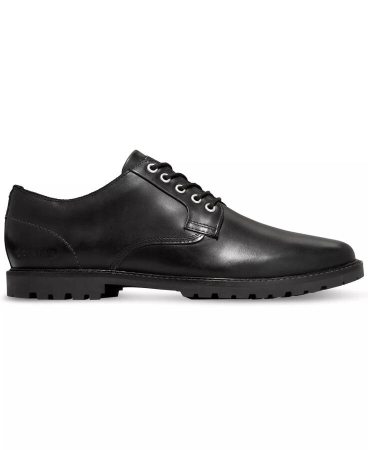 Men's Midland Lug Plain Toe Oxford Dress Shoes Black/Black - 2