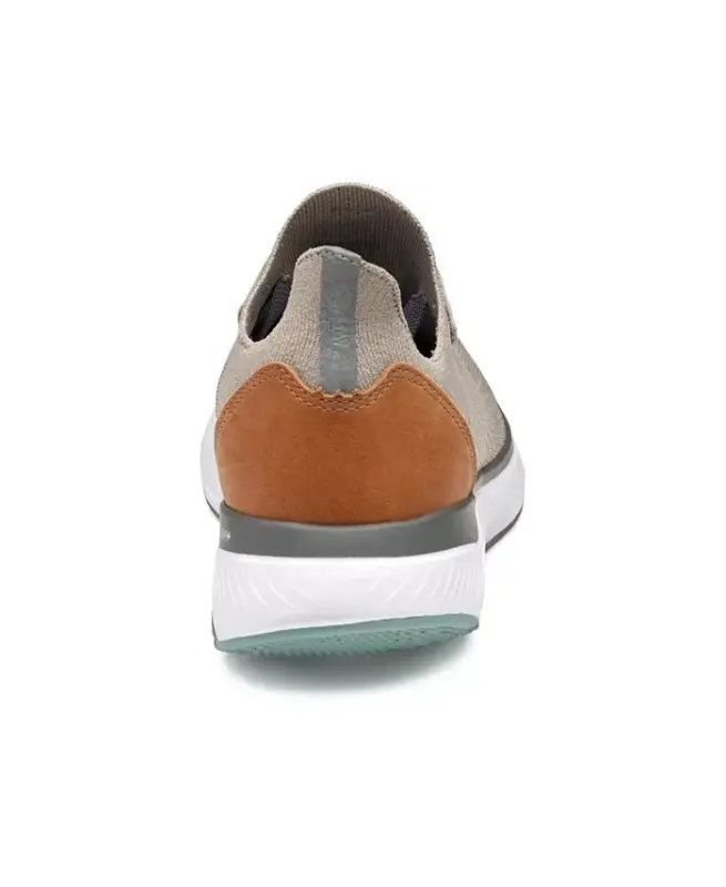 Men's Miles Knit Lace-Up Sneakers-Taupe Knit - 3