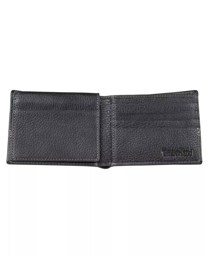 Men's Milled Quad Stitch Passcase Wallet Black - 2