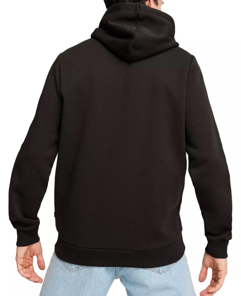 Men's Minimal Logo Graphic Hoodie Black - 2