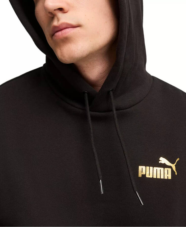 Men's Minimal Logo Graphic Hoodie Black - 3