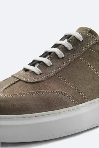 Men's Mink 100% Suede Leather Flexible Sole Casual Shoe B008002-Mink - 3