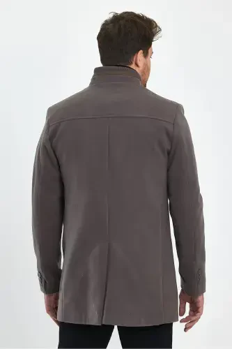 MEN'S MINK SLIM FIT OVERCOAT-MINK - 7