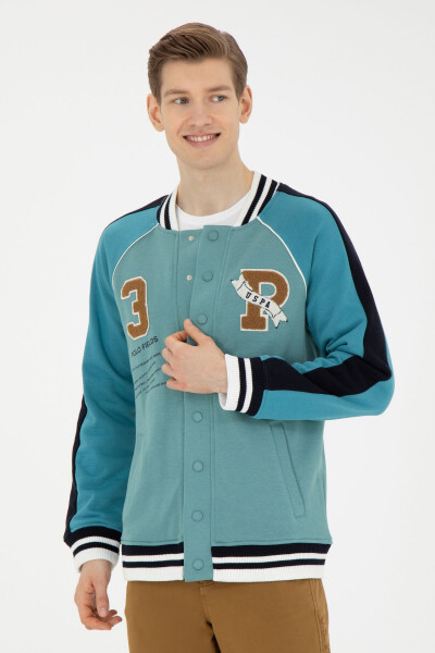 Men's Mint Knit Cardigan - 1