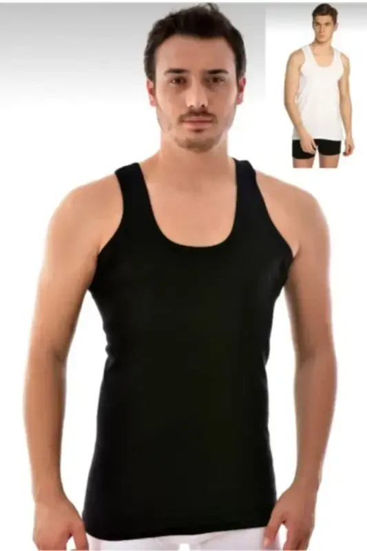 Men's Mixed 2-Pack Knitted Undershirt-mixed - 1