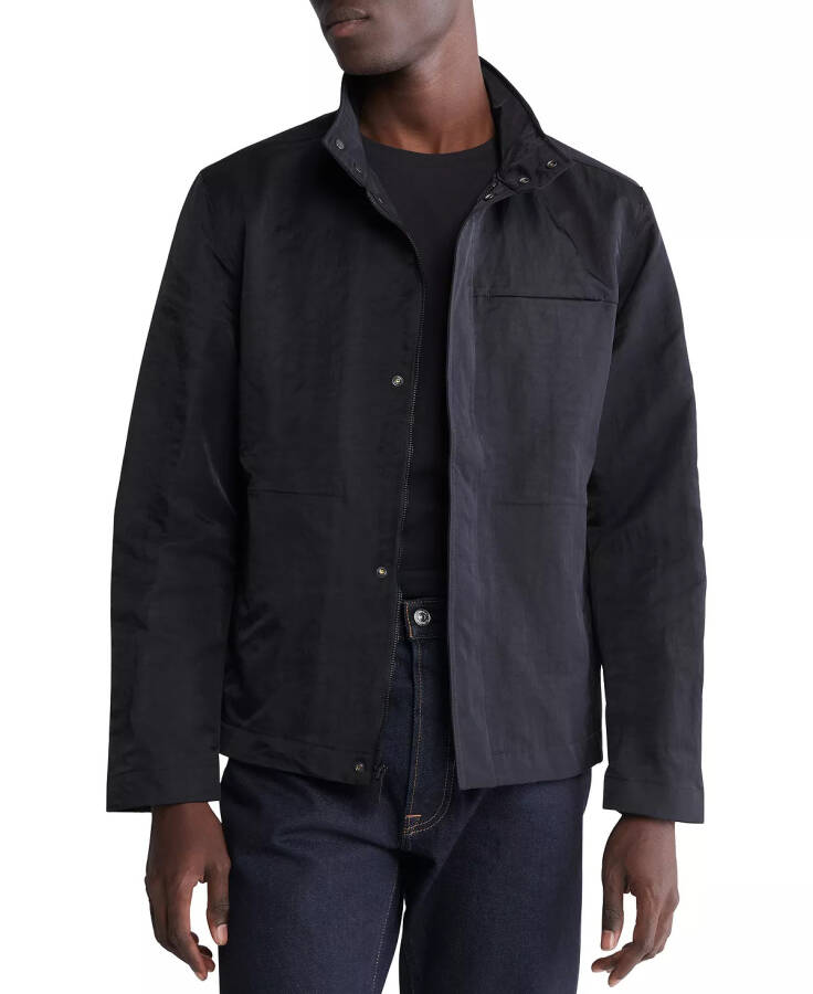 Men's Modern Crinkle Field Jacket Black Beauty - 1