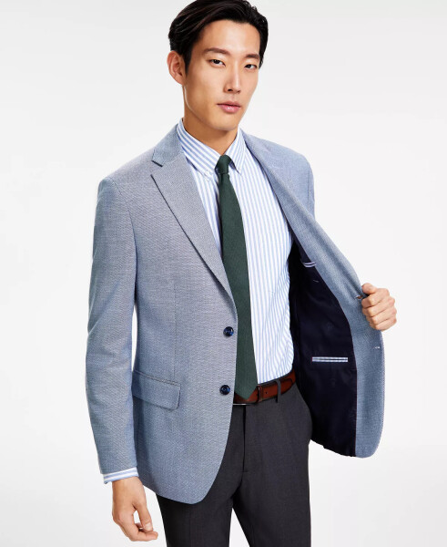 Men's Modern-Fit Blue Grey Sport Coat Blue Grey - 3