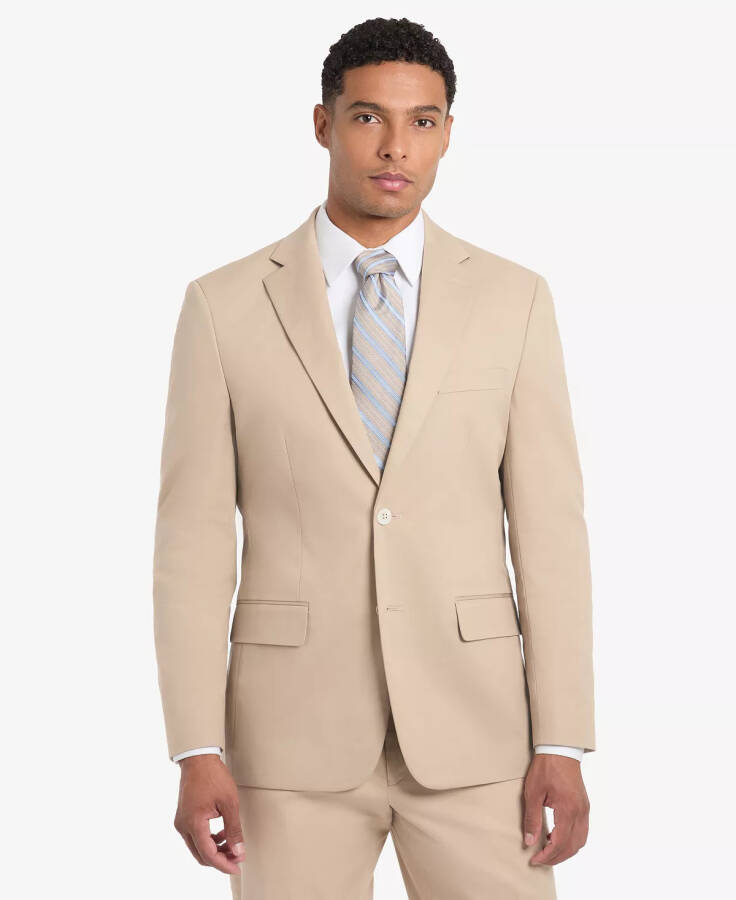 Men's Modern-Fit Cotton Sport Coat - Tan - 1