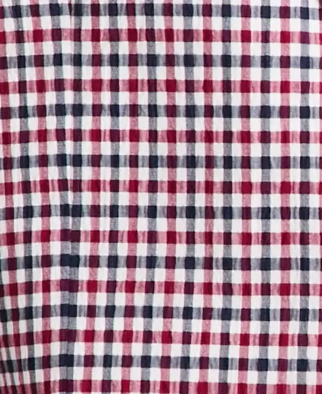 Men's Modern-Fit Seersucker Blazer - Red Check - 2