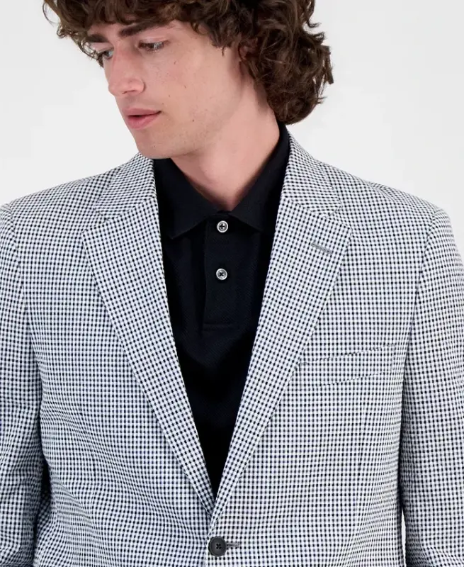 Men's Modern-Fit Seersucker Sport Coats - 3