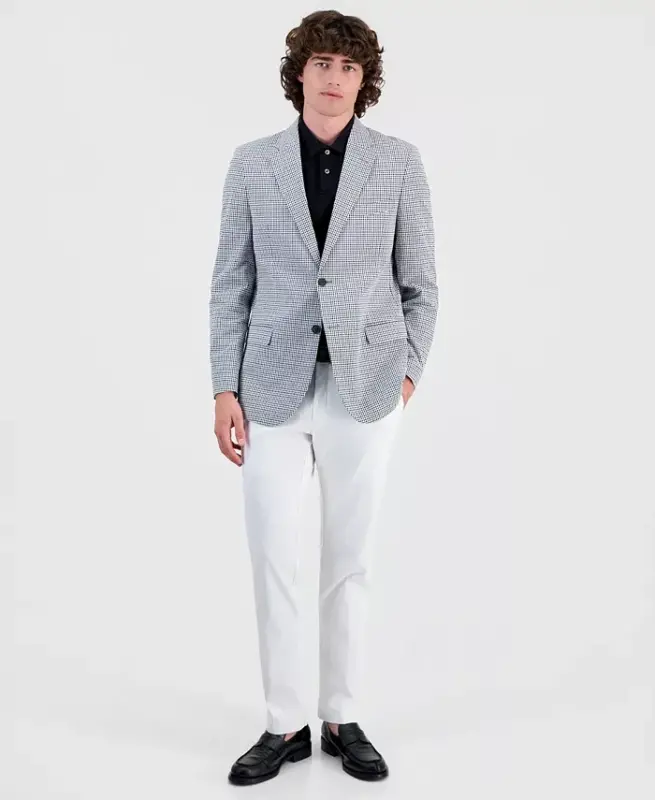 Men's Modern-Fit Seersucker Sport Coats - 4
