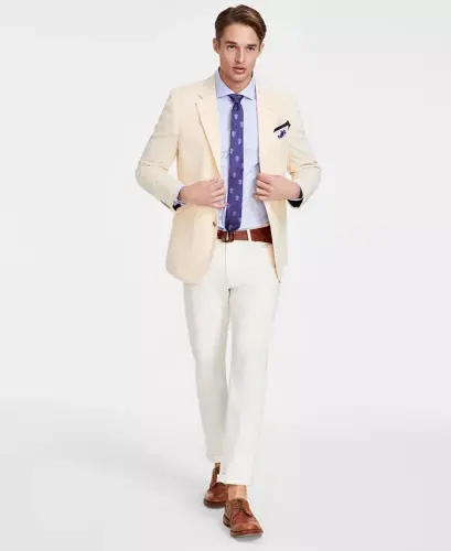 Men's Modern-Fit Seersucker Sport Coats 