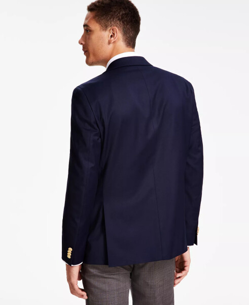 Men's Modern-Fit Solid Navy Blazer - 9