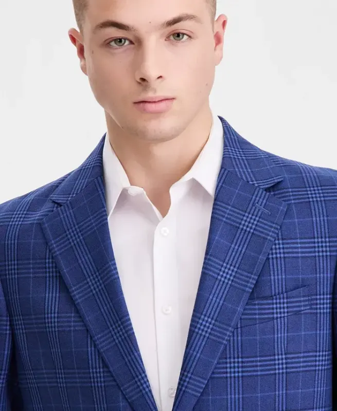 Men's Modern-Fit Sport Coat - Navy - 3