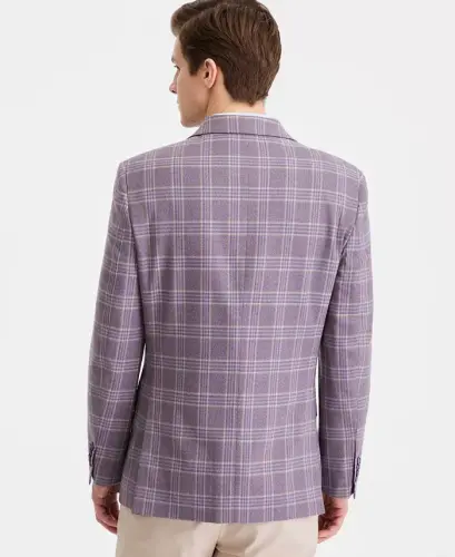 Men's Modern-Fit Sport Coat - Purple - 3